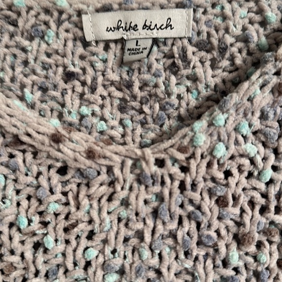 White Birch Sweater with Cuffed Sleeves-NWOT - Picture 4 of 7